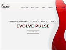 Tablet Screenshot of evolveguitars.com